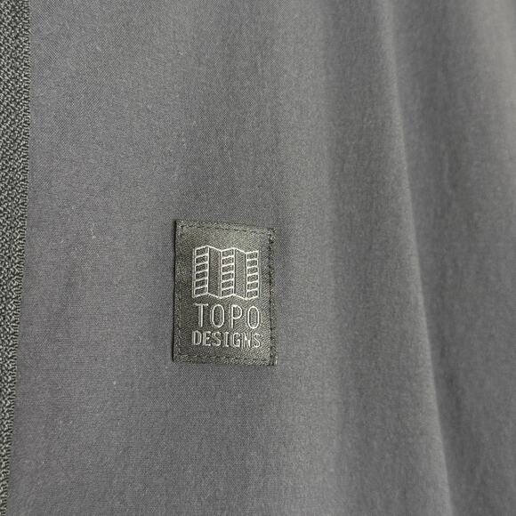 Topo Designs Jacket Mens Small Black Reversible Sherpa Fleece Zip Pockets - Picture 2 of 11